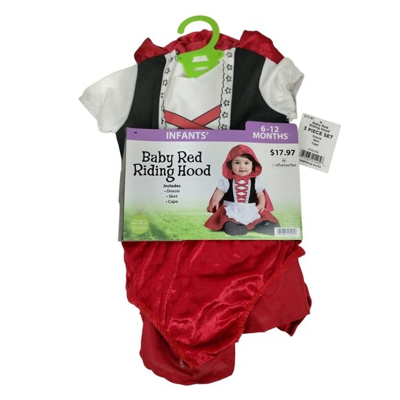 InCharacter Infant 6 to12 Months Baby Red Riding Hood Costume Halloween Outfit - Picture 3 of 7